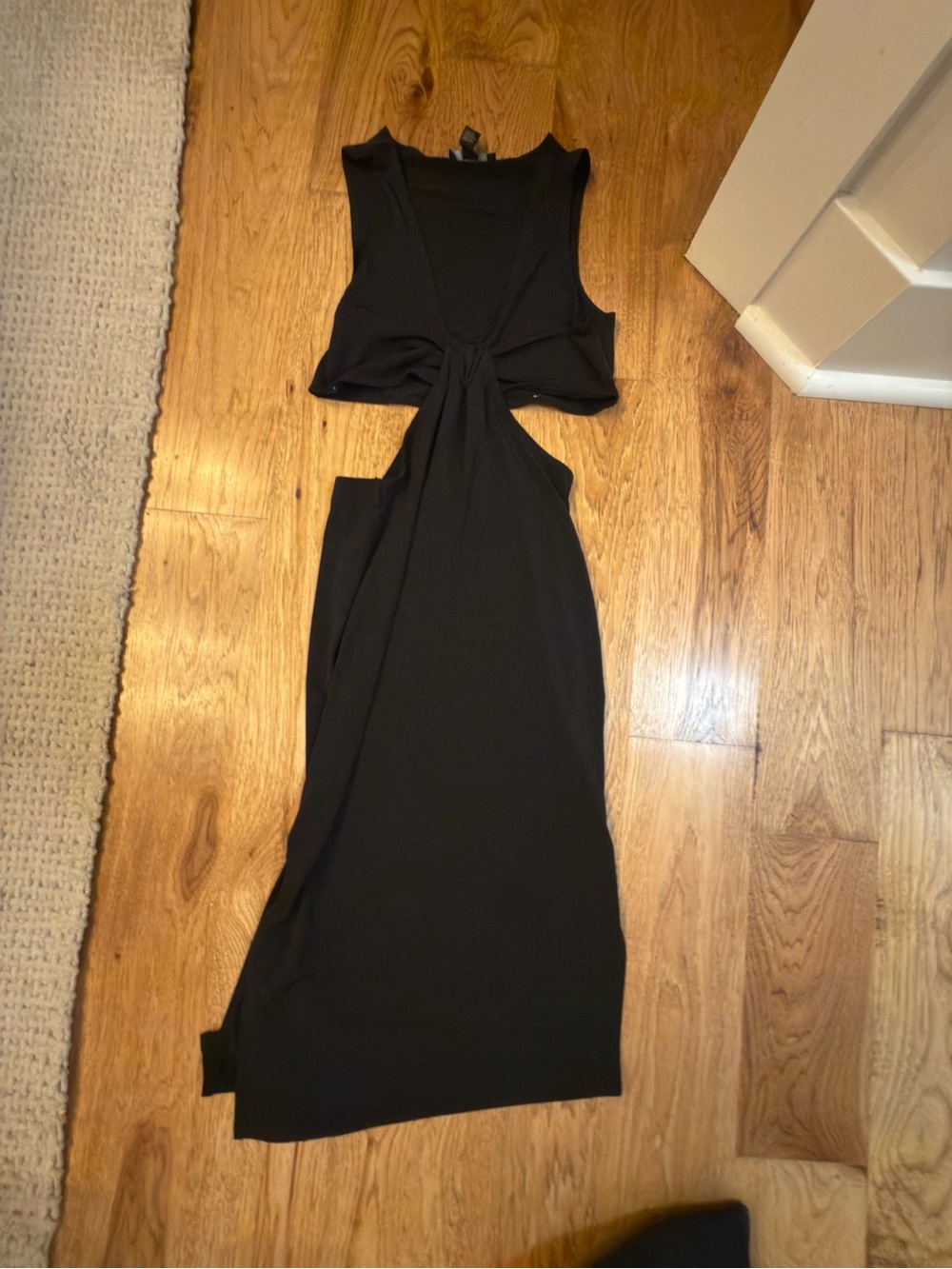 Black Forever 21 Dress with Cut Outs